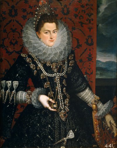 Isabelle Claire Eugenie fra Østerrike (Isabelle av Spania av Juan Pantoja de la Cruz