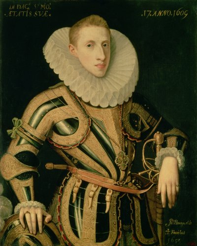 Portrett av Diego de Villamayor av Juan Pantoja de la Cruz