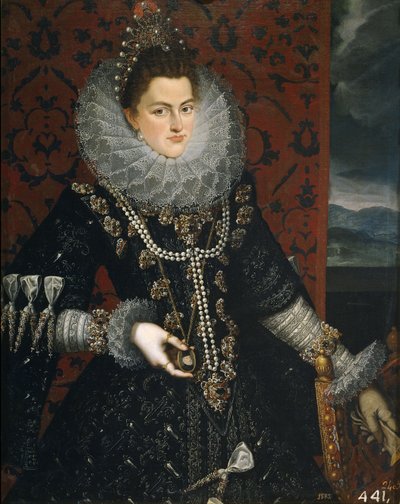 The Infanta Isabella Clara Eugenia 1566-1633, 1598-1599 av Juan Pantoja de la Cruz