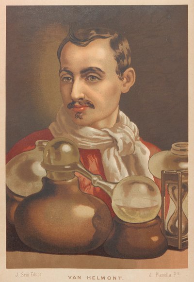 Portrett av Johan Baptista van Helmont 1580-1644, 1879. av Juan Planella y Rodríguez