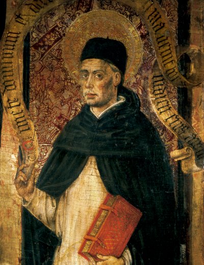 Representasjon av St. Vincent Ferrer (1350-1419), dominikansk prest av Juan Rexach or Reixach