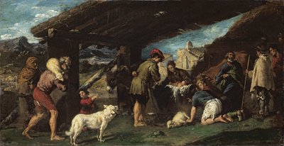 Hyrdenes tilbedelse, ca. 1620 av Juan Ribalta