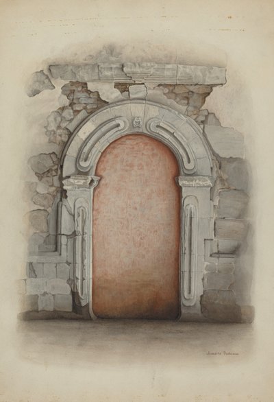 Doorway, Stone, 1939. av Juanita Donahoo
