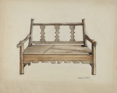 Benk av Juanita Lantz