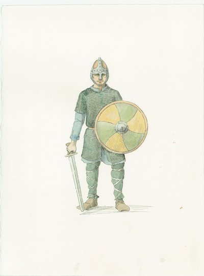 En saksisk fyrdman, c1066 2015. av Judith Dobie