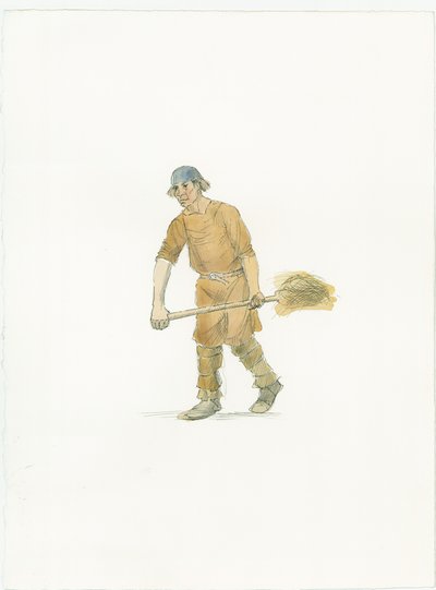 Saksisk bonde, c1066 2015. av Judith Dobie