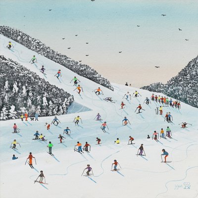 Utforløp (gouache på papir) av Judy Joel