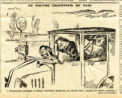 Oppriktig, satirisk i svart-hvitt av Jules Abel Faivre