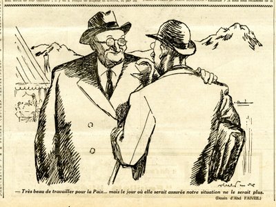 Oppriktig, satirisk i svart-hvitt av Jules Abel Faivre