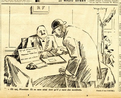 Oppriktig, satirisk i svart-hvitt av Jules Abel Faivre