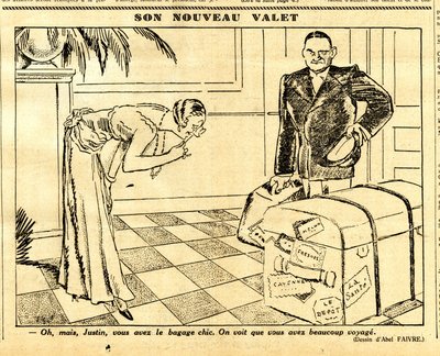 Oppriktig, satirisk i svart-hvitt av Jules Abel Faivre