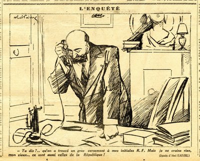 Oppriktig, satirisk i svart-hvitt av Jules Abel Faivre