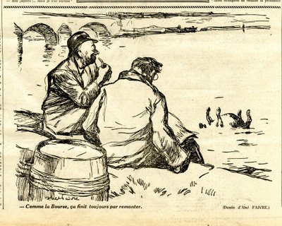 Oppriktig, satirisk i svart-hvitt av Jules Abel Faivre