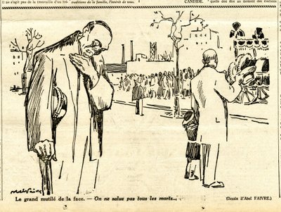 Oppriktig, satirisk i svart-hvitt av Jules Abel Faivre