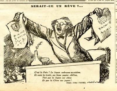 Oppriktig, satirisk i svart-hvitt av Jules Abel Faivre