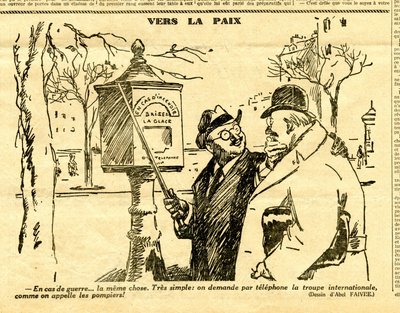 Oppriktig, satirisk i svart-hvitt av Jules Abel Faivre