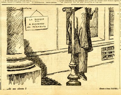 Oppriktig, satirisk i svart-hvitt av Jules Abel Faivre