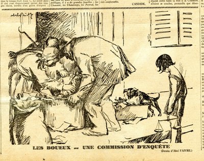 Oppriktig, satirisk i svart-hvitt av Jules Abel Faivre