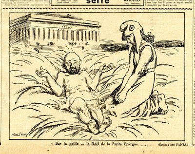 Oppriktig, satirisk i svart-hvitt av Jules Abel Faivre
