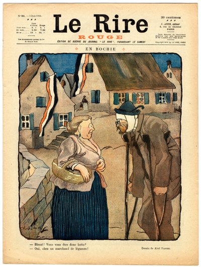 Cover av "" The Red Laughter", Satirical in Colors av Jules Abel Faivre