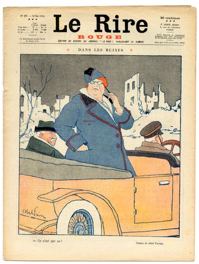 Cover av "" The Red Laughter"", Satirical in Colors av Jules Abel Faivre