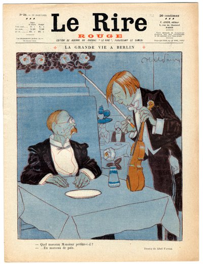 Cover av "" The Red Laughter", Satirical in Colors av Jules Abel Faivre