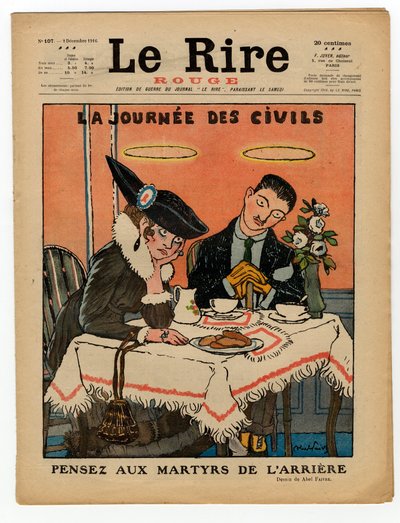 Cover av "" The Red Laughter", Satirical in Colors av Jules Abel Faivre