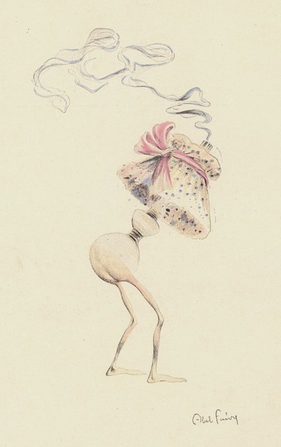 Figur, som muligens representerer en parfymeflaske (farge litho) av Jules Abel Faivre