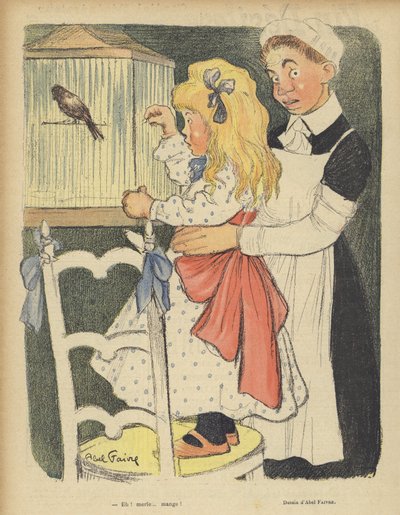 Illustrasjon for Le Rire av Jules Abel Faivre