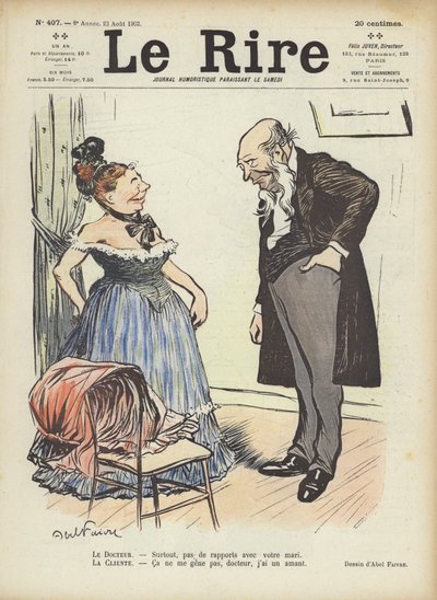 Illustrasjon for Le Rire av Jules Abel Faivre