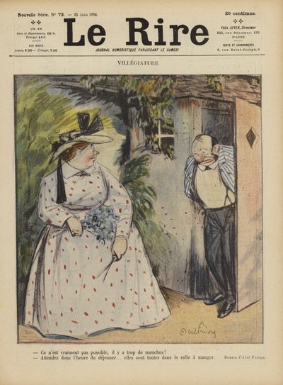 Illustrasjon for Le Rire av Jules Abel Faivre