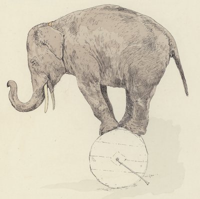 Elefantbalansering av Jules Arsene Garnier
