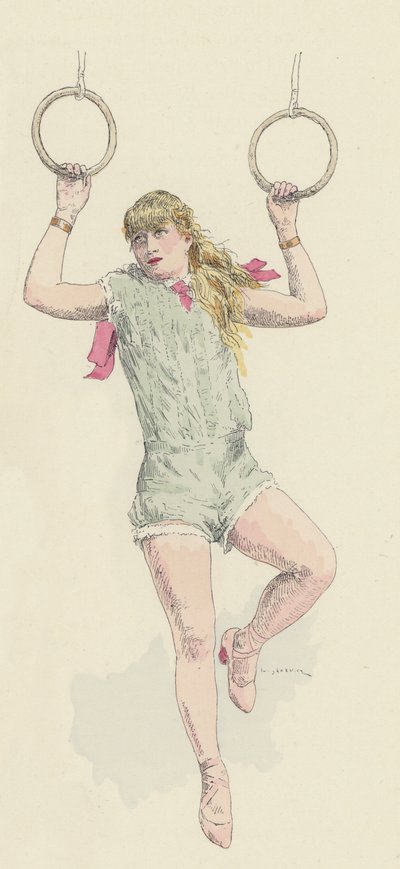 Kvinnelig gymnast av Jules Arsene Garnier