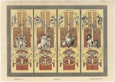 Aper, katter, hegre og hunder, plate 3 fra 