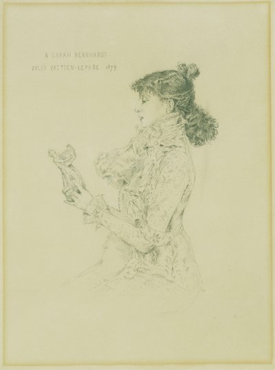 Portrett av Sarah Bernhardt, 1879 av Jules Bastien Lepage