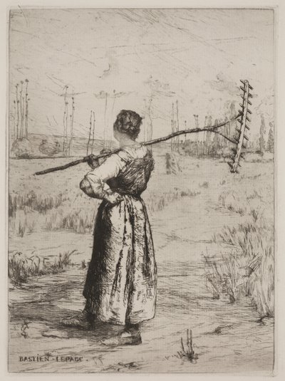 Retur fra feltene (Retour des Champs) av Jules Bastien Lepage