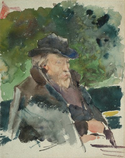 Skisse av Burne-Jones av Jules Bastien Lepage