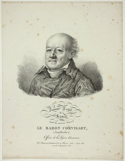 Portrett av Jean-Nicolas, Baron Corvisart av Jules Boilly