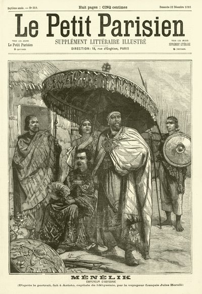 Menelik, keiser av Abessinia av Jules Borelli