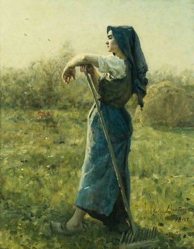 Høstmaskinen, 1892 av Jules Breton