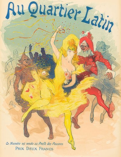 I Latinerkvarteret. 1894 av Jules Cheret