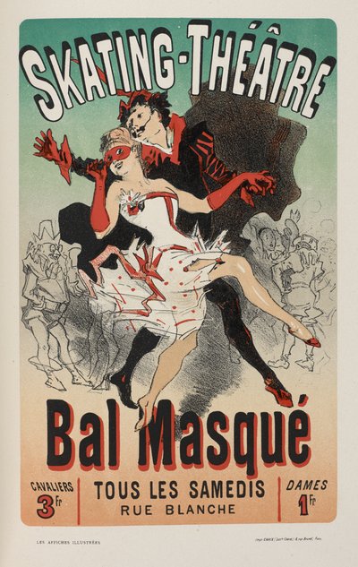 'Illustrerte plakater. Arbeid dekorert med...', av Ernest Maindron av Jules Cheret