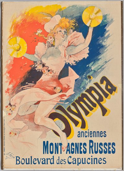 Olympia berg-og-dal-bane av Jules Cheret