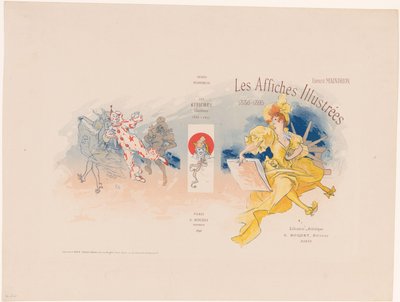 Omslag voor illustrerte plakater av Ernest Maindron av Jules Cheret