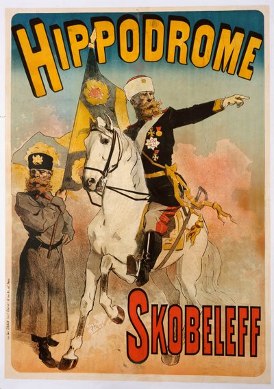 Plakatannonsering "Skobeleff" på Hippodromen, 1895 av Jules Cheret