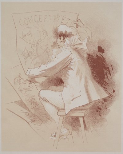 Sommerkonsert, ca. 1895-1900. av Jules Cheret
