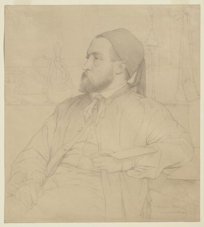 Portrett av Constant Moyaux, arkitekt, 1865 av Jules Clement Chaplain
