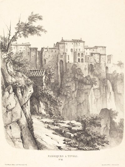 Bygninger i Tivoli av Jules Coignet