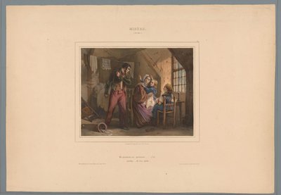 Stakkars arbeider kommer hjem uten lønn Misère (30 ans) (tittel på objekt) Dyder og laster (serietittel) Vice et Vertu, albummoral (...) (serietittel) av Jules  David
