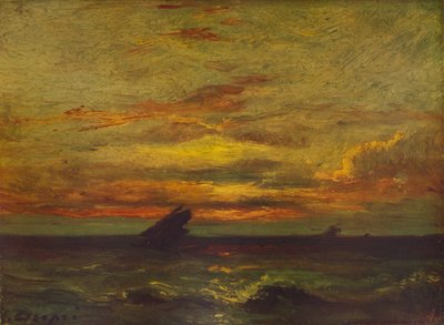 Solnedgang, c1879, 1938 av Jules Dupré